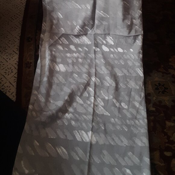 2 West Elm 48"x84" Stone Grey Slanted Dot Print Curtain. Set of 2 - Picture 2 of 7